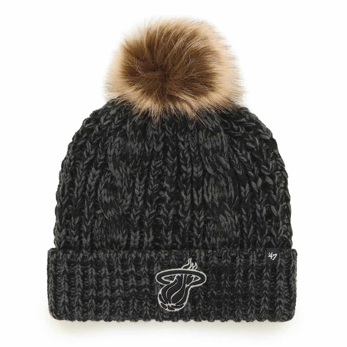 Miami Heat '47 Women's Meeko Cuffed Knit Hat with Pom On Sale