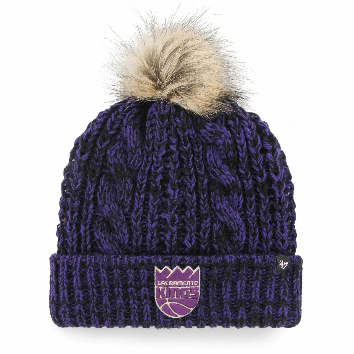 Sacramento Kings '47 Women's Meeko Cuffed Knit Hat with Pom On Sale