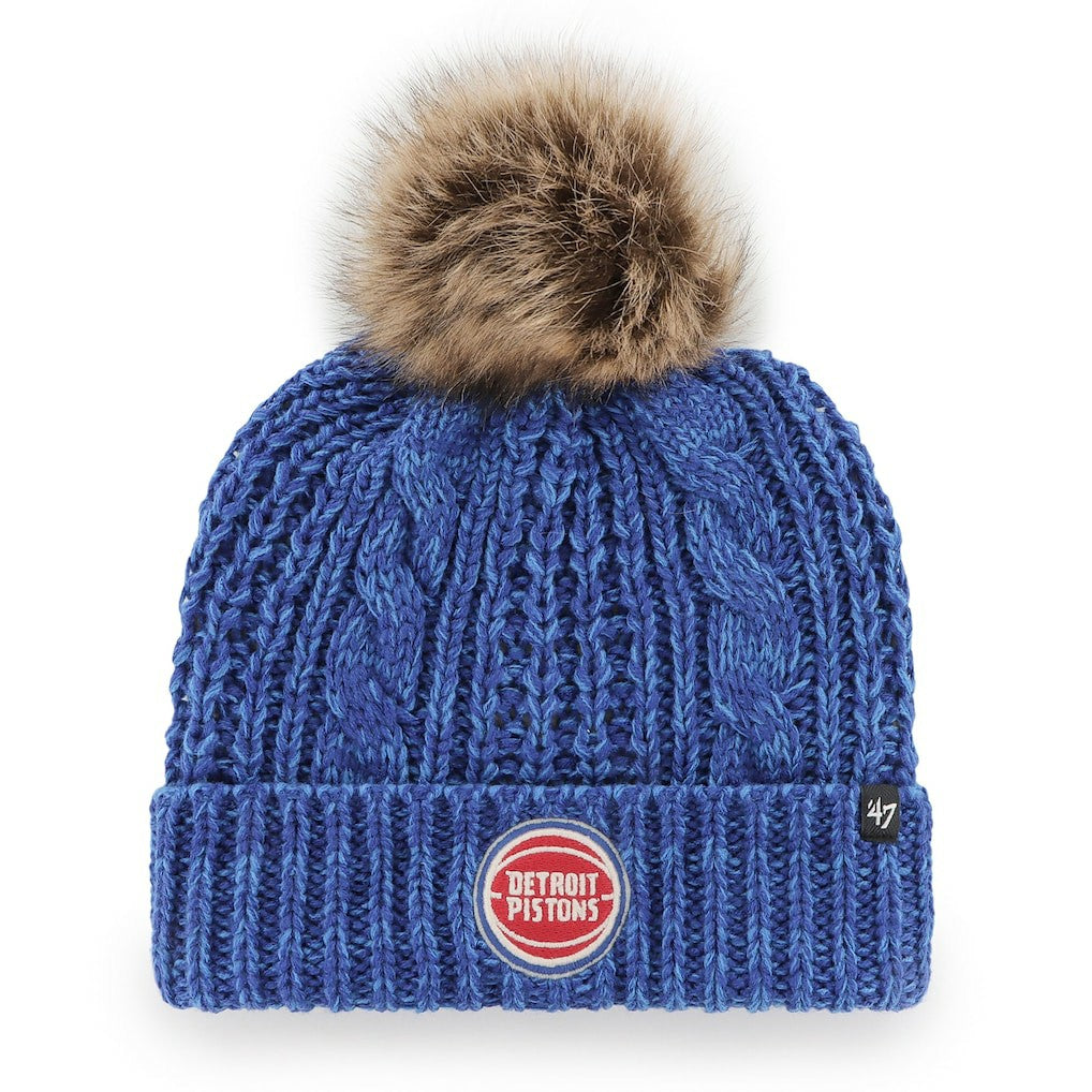 Detroit Pistons '47 Women's Meeko Cuffed Knit Hat with Pom sale Online