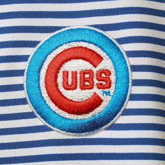 Chicago Cubs Tommy Bahama Women's Aubrey Stripe Block IslandZone Half-Zip Jacket | MLB On Sale