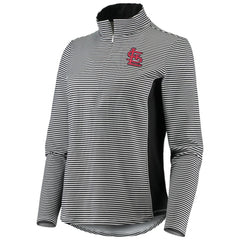 St. Louis Cardinals Tommy Bahama Women's Aubrey Stripe Block IslandZone Half-Zip Jacket | MLB For sale