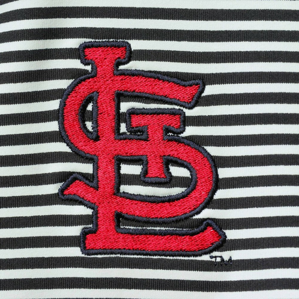 St. Louis Cardinals Tommy Bahama Women's Aubrey Stripe Block IslandZone Half-Zip Jacket | MLB For sale