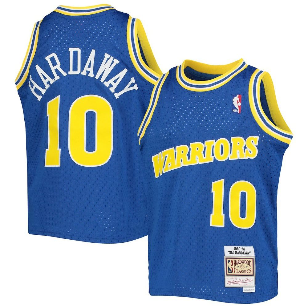 Tim Hardaway Golden State Warriors Youth 1990/91 Hardwood Classics Swingman Jersey sale For Sale