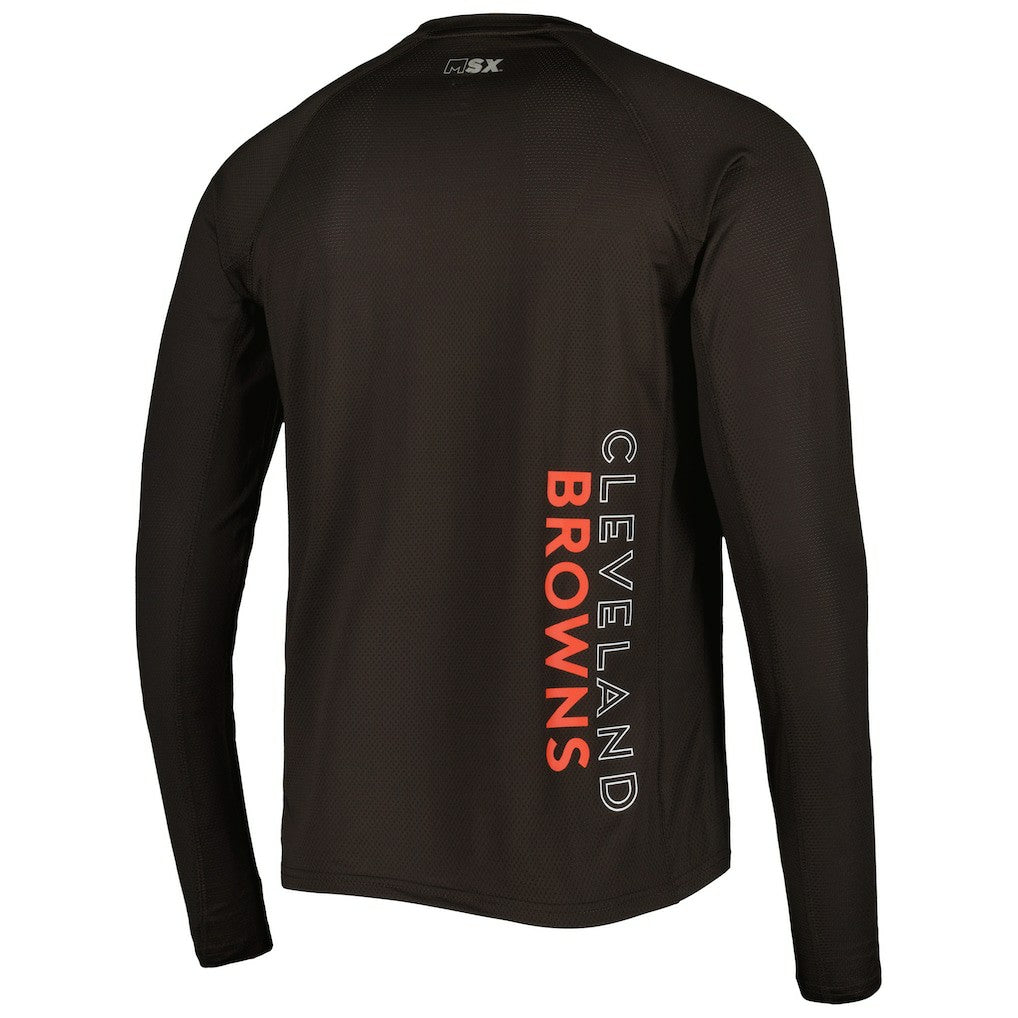 Cleveland Browns  MSX by Michael Strahan Interval Long Sleeve Raglan T-Shirt