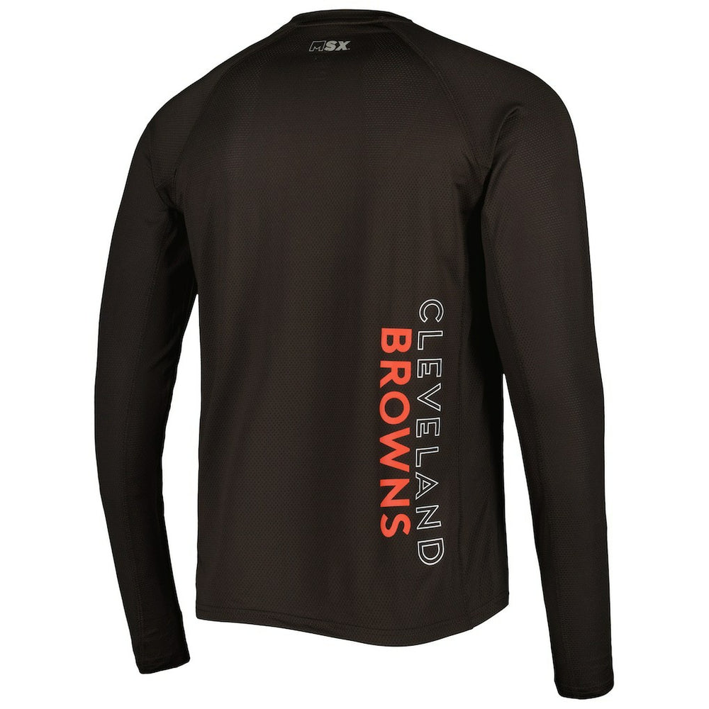 Cleveland Browns  MSX by Michael Strahan Interval Long Sleeve Raglan T-Shirt