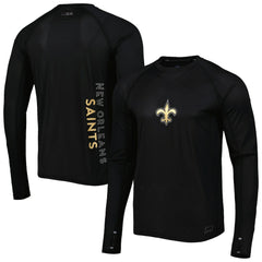 New Orleans Saints  MSX by Michael Strahan Interval Long Sleeve Raglan T-Shirt