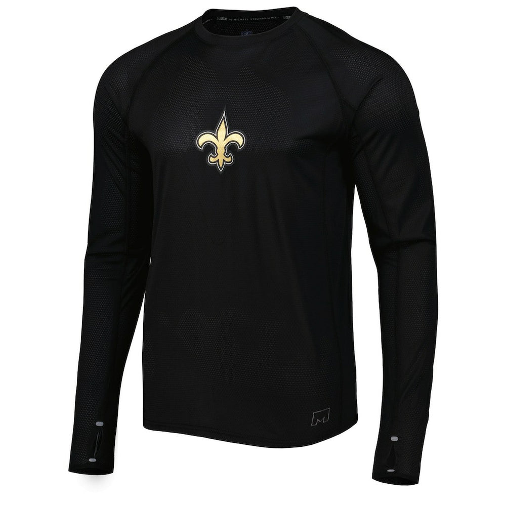 New Orleans Saints  MSX by Michael Strahan Interval Long Sleeve Raglan T-Shirt