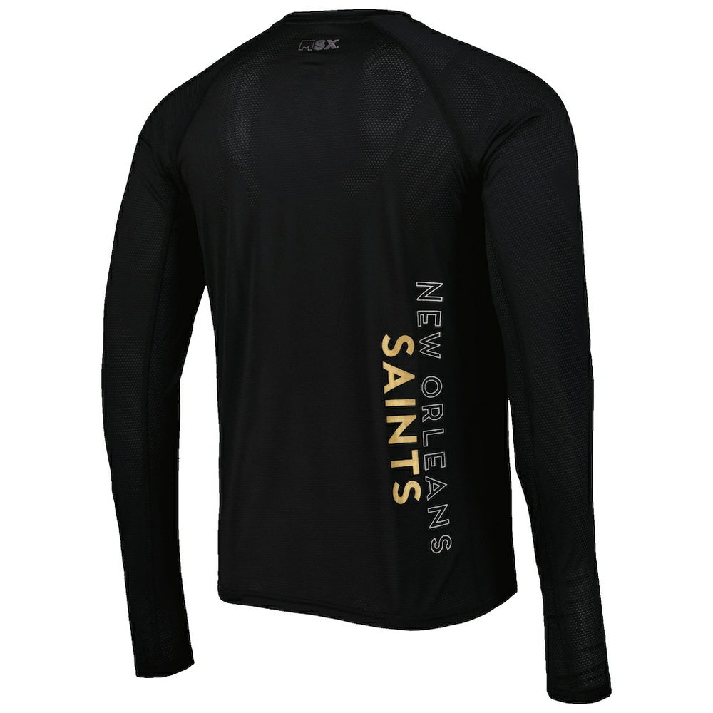 New Orleans Saints  MSX by Michael Strahan Interval Long Sleeve Raglan T-Shirt