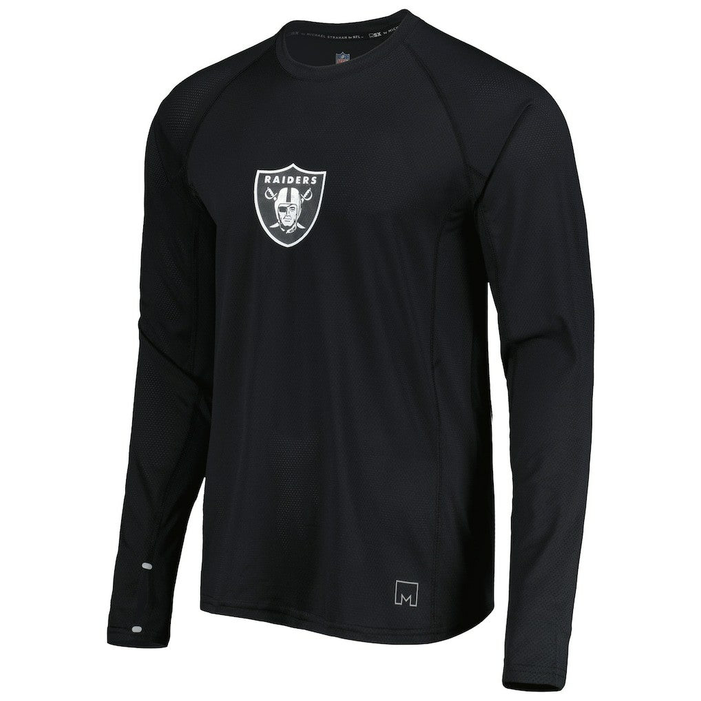 Las Vegas Raiders  MSX by Michael Strahan Interval Long Sleeve Raglan T-Shirt