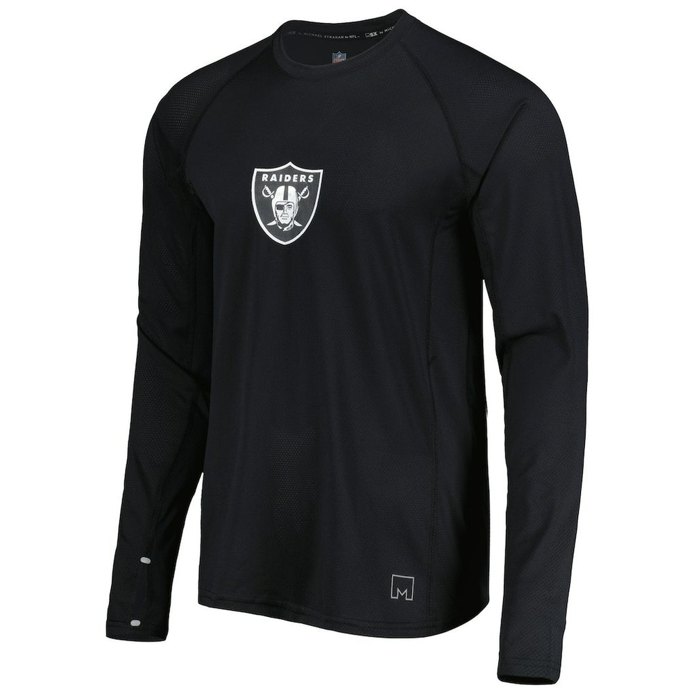 Las Vegas Raiders  MSX by Michael Strahan Interval Long Sleeve Raglan T-Shirt