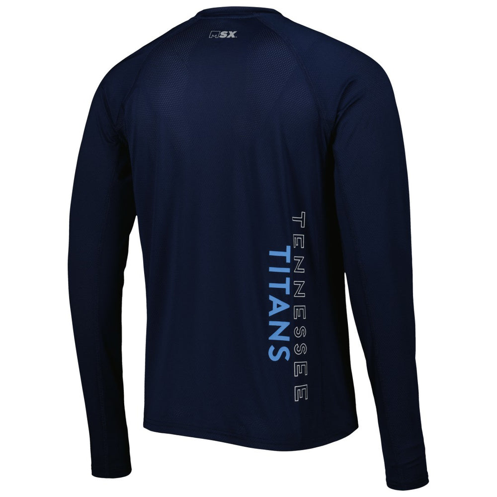 Tennessee Titans  MSX by Michael Strahan Interval Long Sleeve Raglan T-Shirt
