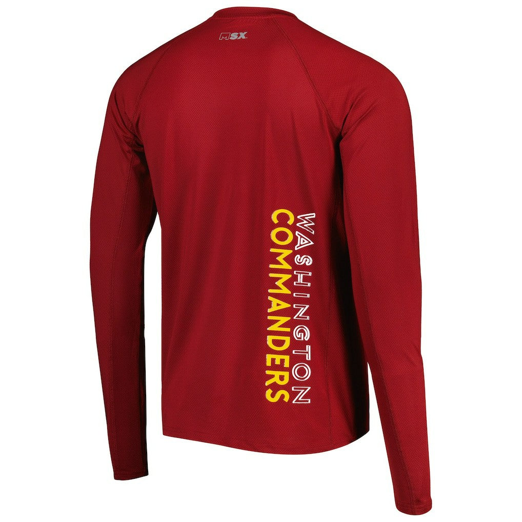 Washington Commanders  MSX by Michael Strahan Interval Long Sleeve Raglan T-Shirt