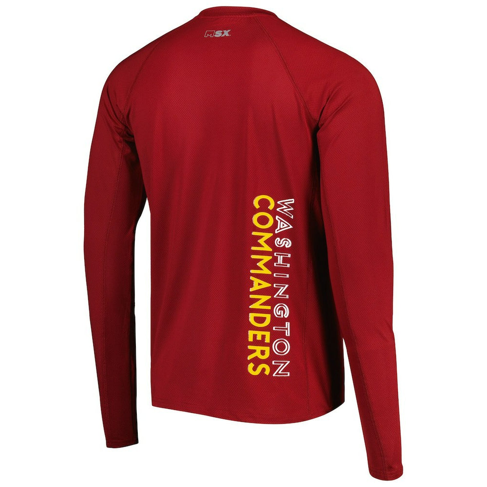 Washington Commanders  MSX by Michael Strahan Interval Long Sleeve Raglan T-Shirt