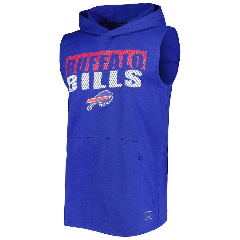 Buffalo Bills  MSX by Michael Strahan Relay Sleeveless Pullover Hoodie