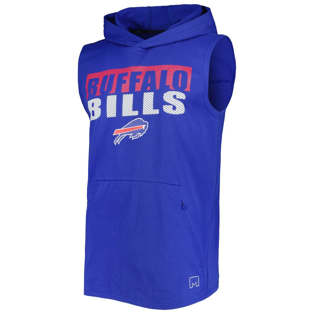Buffalo Bills  MSX by Michael Strahan Relay Sleeveless Pullover Hoodie