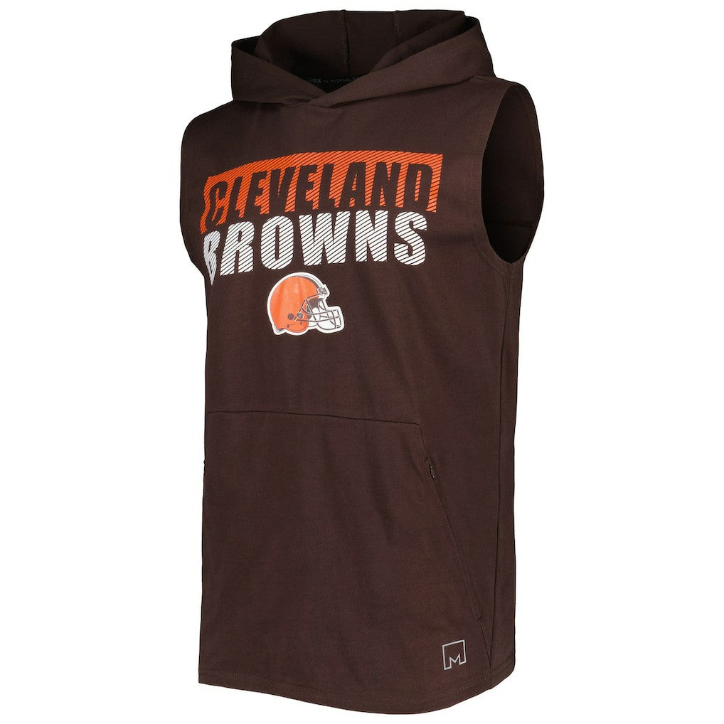 Cleveland Browns  MSX by Michael Strahan Relay Sleeveless Pullover Hoodie
