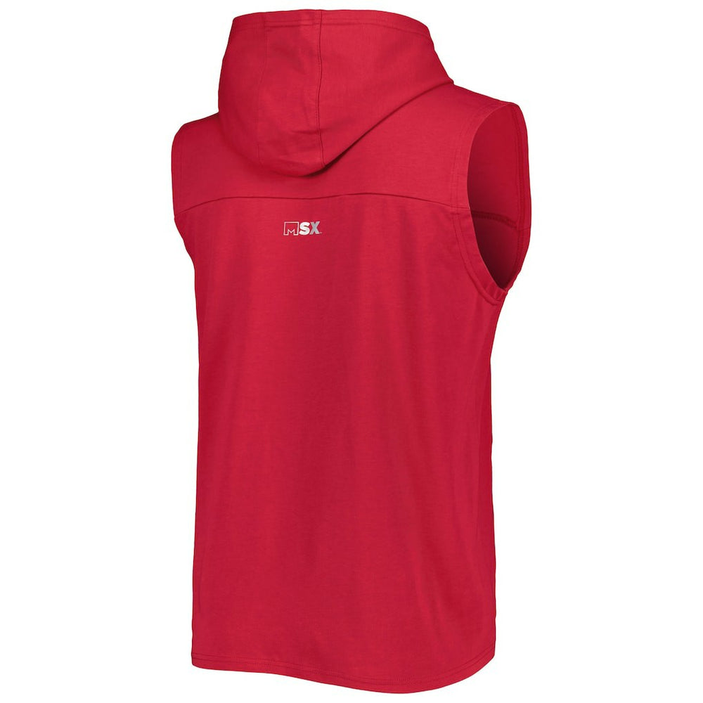 Arizona Cardinals  MSX by Michael Strahan Relay Sleeveless Pullover Hoodie
