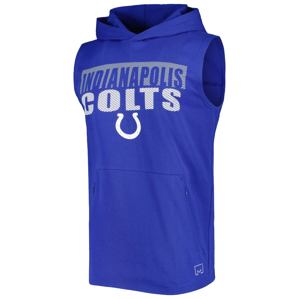 Indianapolis Colts  MSX by Michael Strahan Relay Sleeveless Pullover Hoodie