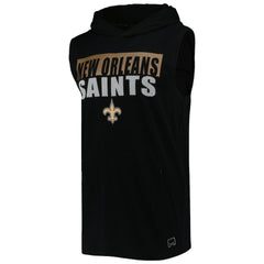 New Orleans Saints  MSX by Michael Strahan Relay Sleeveless Pullover Hoodie