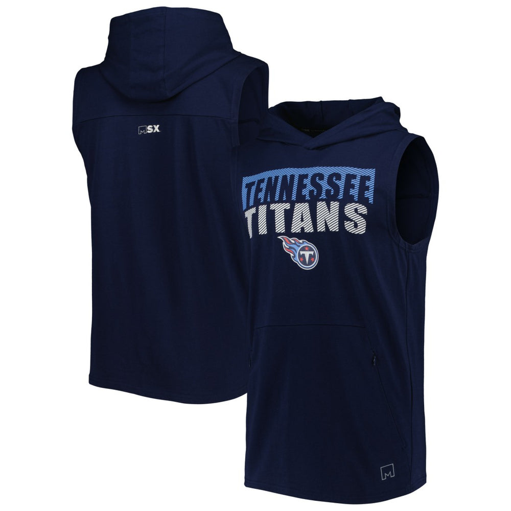 Tennessee Titans  MSX by Michael Strahan Relay Sleeveless Pullover Hoodie