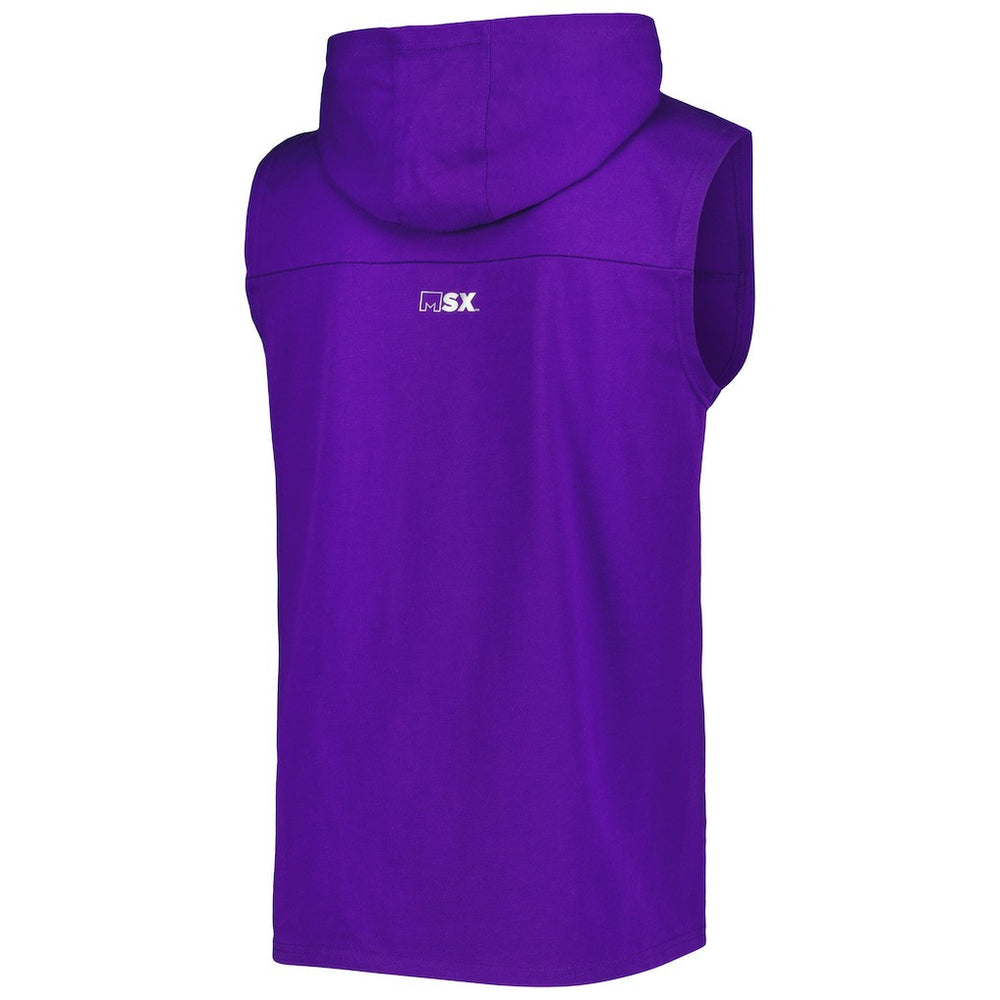 Minnesota Vikings  MSX by Michael Strahan Relay Sleeveless Pullover Hoodie