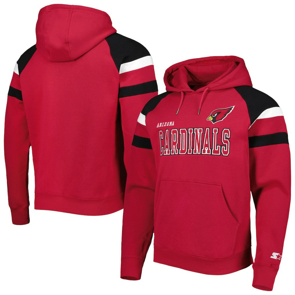 Arizona Cardinals  Starter Draft Fleece Raglan Pullover Hoodie