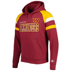 Washington Commanders  Starter Draft Fleece Raglan Pullover Hoodie