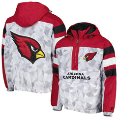 Arizona Cardinals  Starter Thursday Night Gridiron Raglan Half-Zip Hooded Jacket