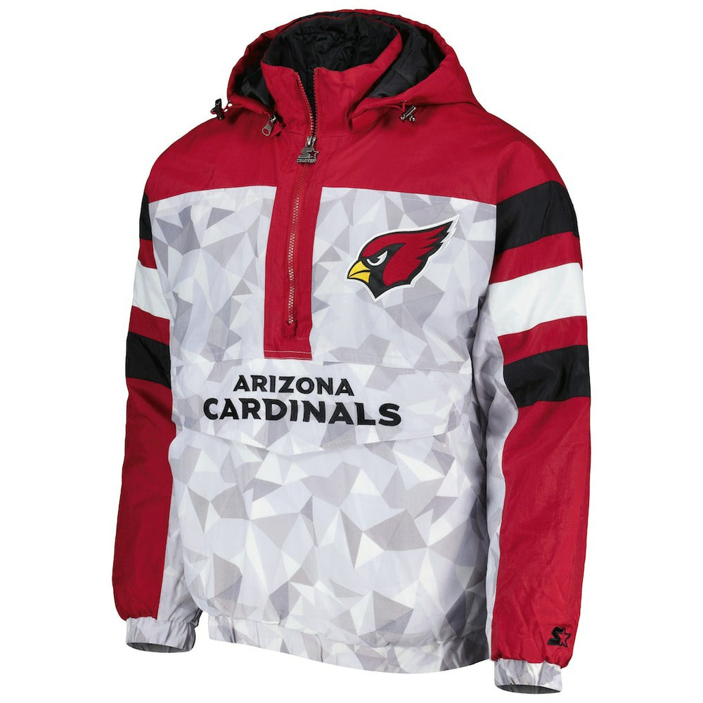 Arizona Cardinals  Starter Thursday Night Gridiron Raglan Half-Zip Hooded Jacket