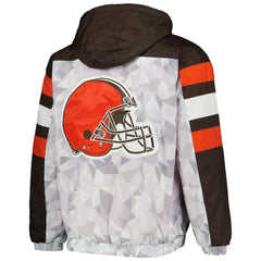 Cleveland Browns  Starter Thursday Night Gridiron Raglan Half-Zip Hooded Jacket
