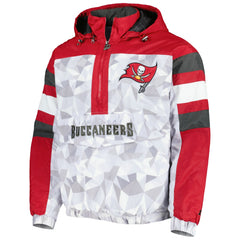 Tampa Bay Buccaneers  Starter Thursday Night Gridiron Raglan Half-Zip Hooded Jacket