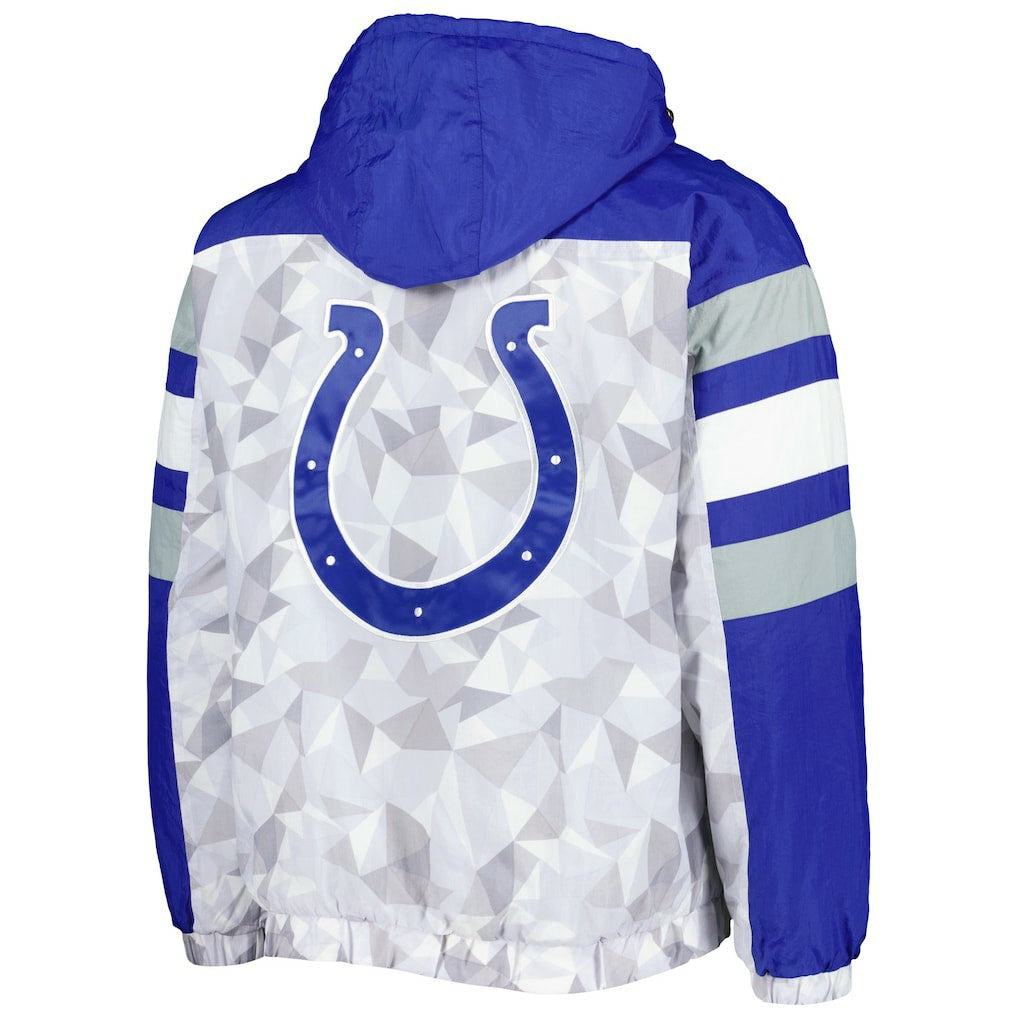 Indianapolis Colts  Starter Thursday Night Gridiron Raglan Half-Zip Hooded Jacket
