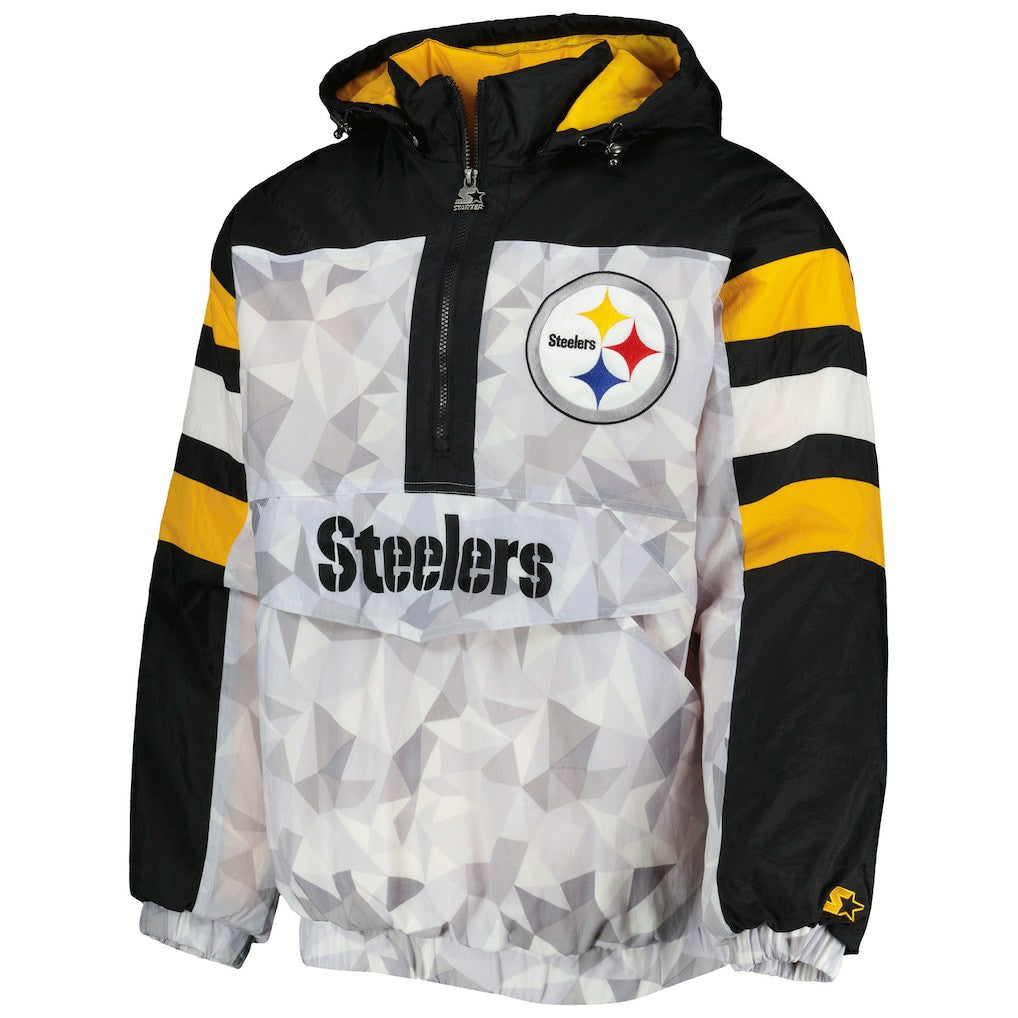 Pittsburgh Steelers  Starter Thursday Night Gridiron Raglan Half-Zip Hooded Jacket