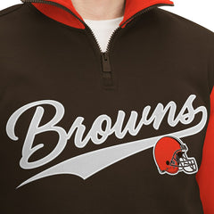 Cleveland Browns  Tommy Hilfiger Aiden Quarter-Zip Sweatshirt