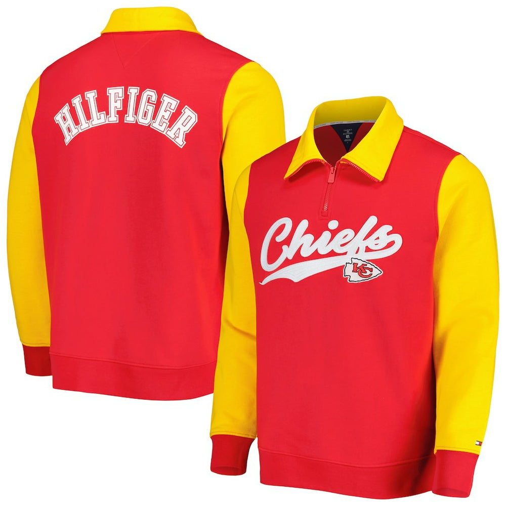 Kansas City Chiefs  Tommy Hilfiger Aiden Quarter-Zip Sweatshirt
