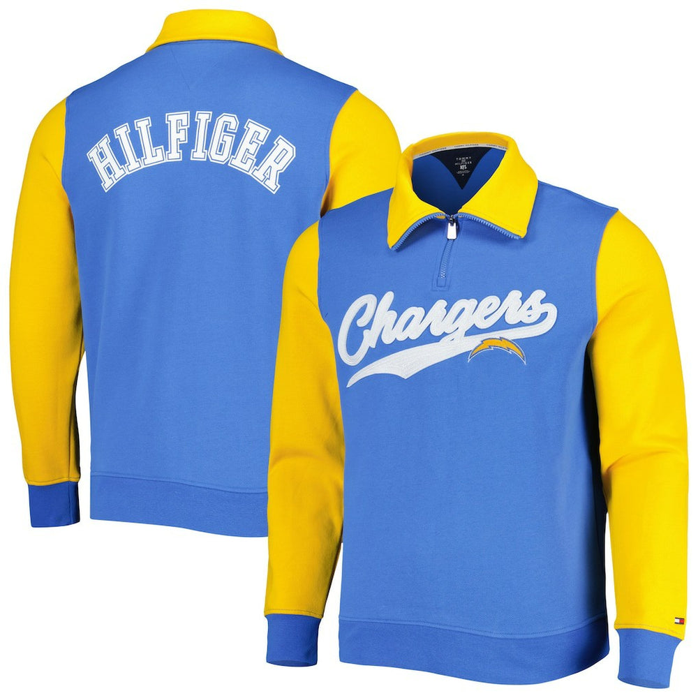 Los Angeles Chargers  Tommy Hilfiger Aiden Quarter-Zip Sweatshirt