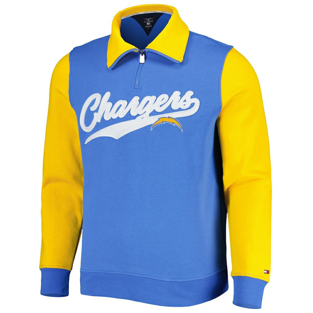 Los Angeles Chargers  Tommy Hilfiger Aiden Quarter-Zip Sweatshirt