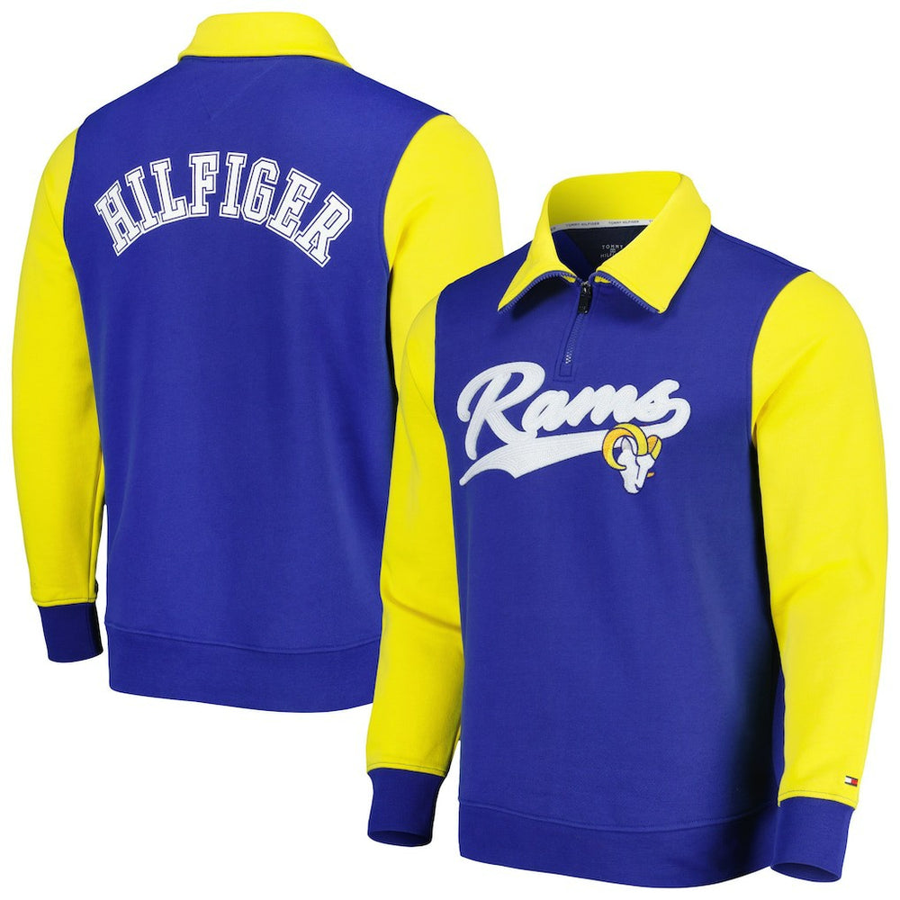 Los Angeles Rams  Tommy Hilfiger Aiden Quarter-Zip Sweatshirt