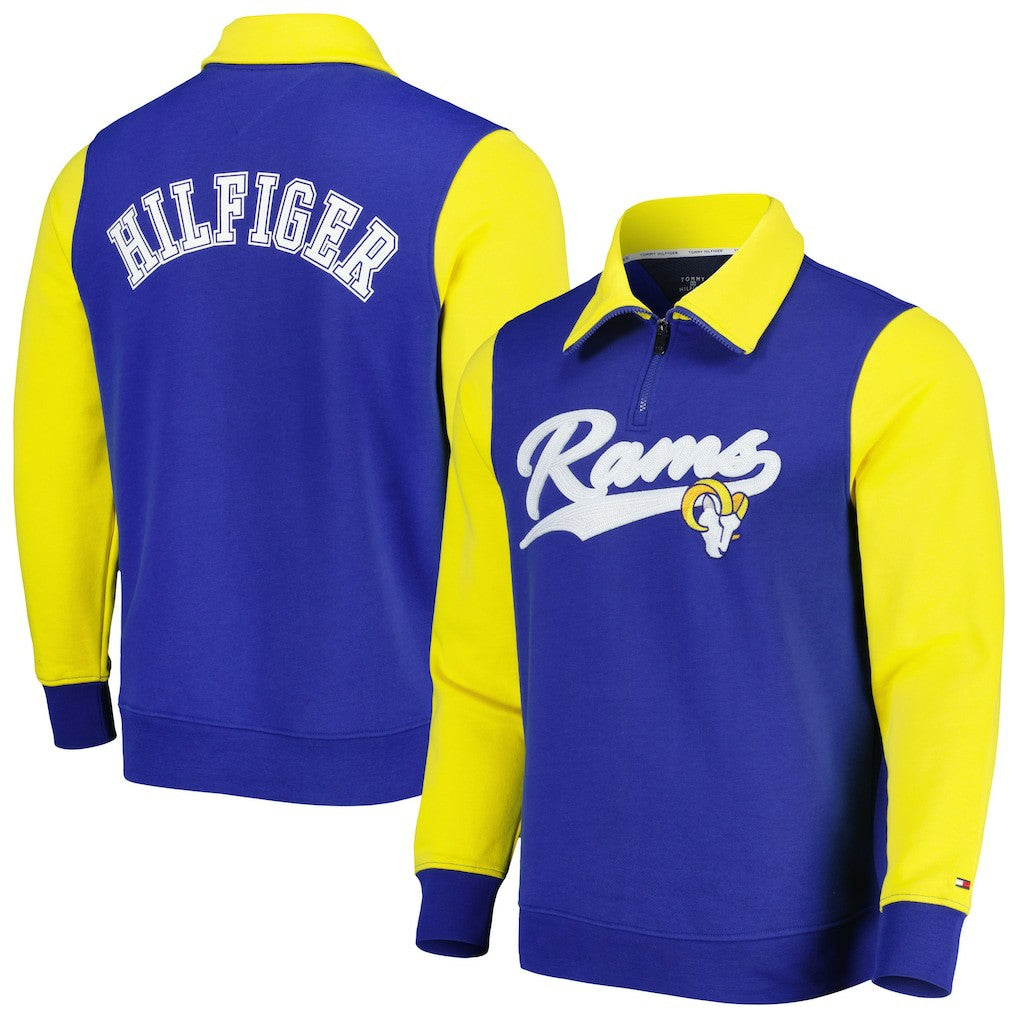 Los Angeles Rams  Tommy Hilfiger Aiden Quarter-Zip Sweatshirt