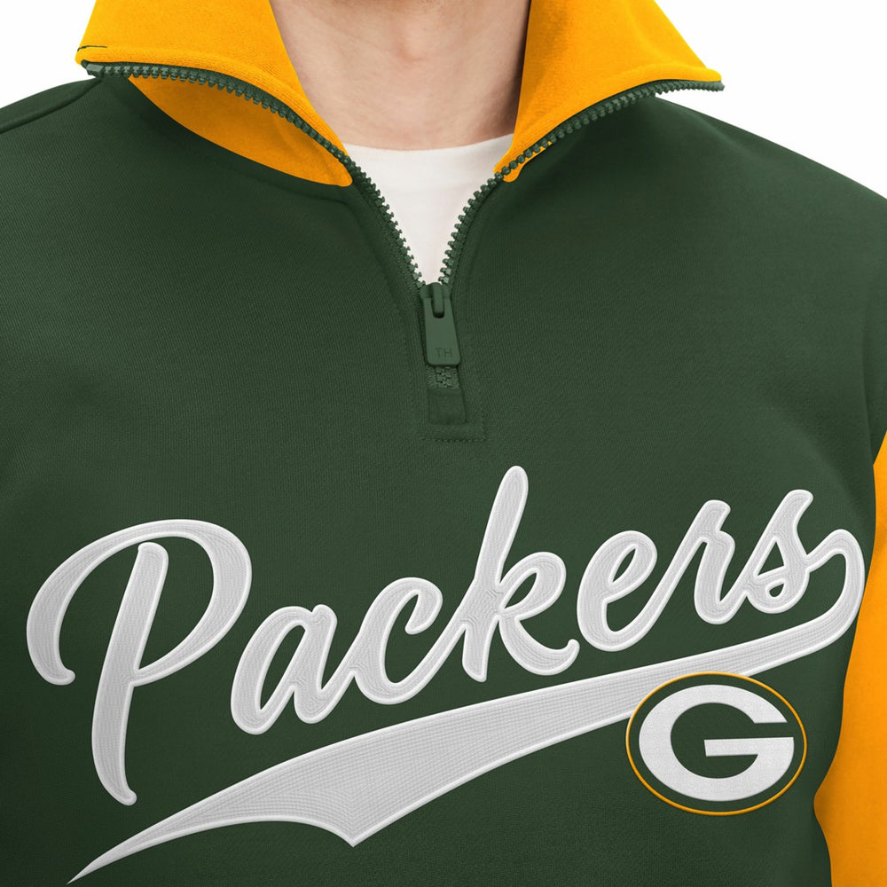 Green Bay Packers  Tommy Hilfiger Aiden Quarter-Zip Sweatshirt