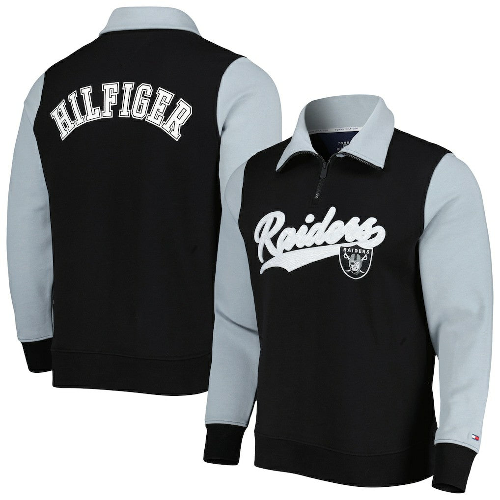 Las Vegas Raiders  Tommy Hilfiger Aiden Quarter-Zip Sweatshirt