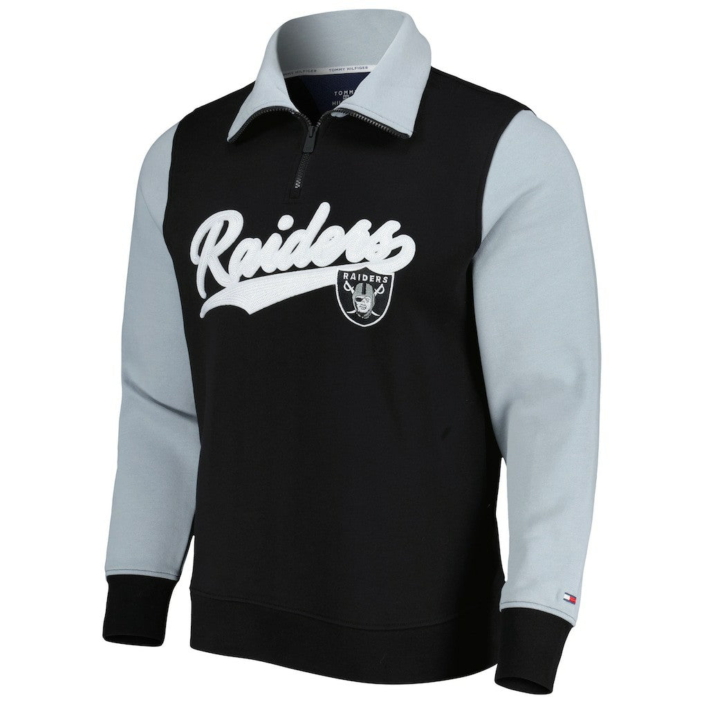 Las Vegas Raiders  Tommy Hilfiger Aiden Quarter-Zip Sweatshirt