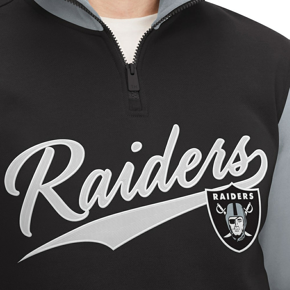 Las Vegas Raiders  Tommy Hilfiger Aiden Quarter-Zip Sweatshirt