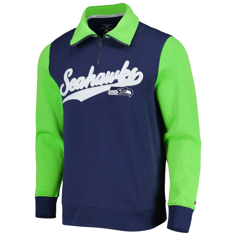 Seattle Seahawks  Tommy Hilfiger Aiden Quarter-Zip Sweatshirt