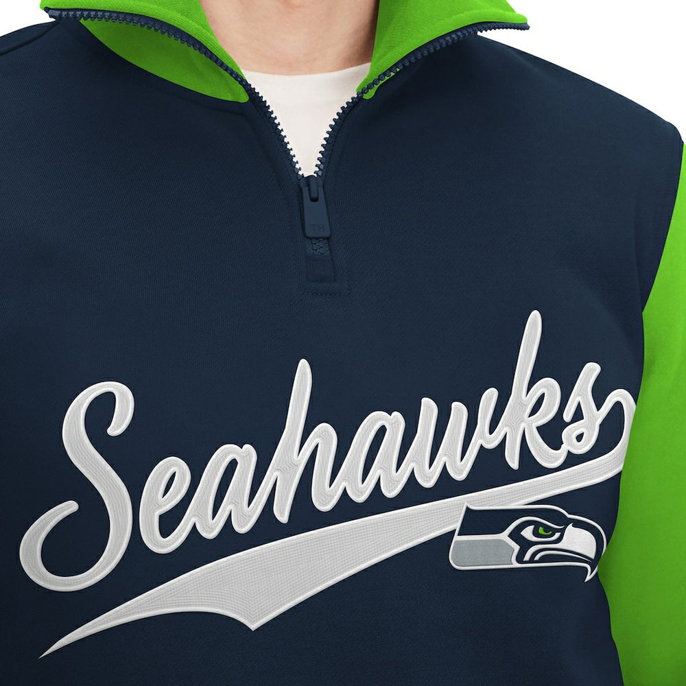 Seattle Seahawks  Tommy Hilfiger Aiden Quarter-Zip Sweatshirt