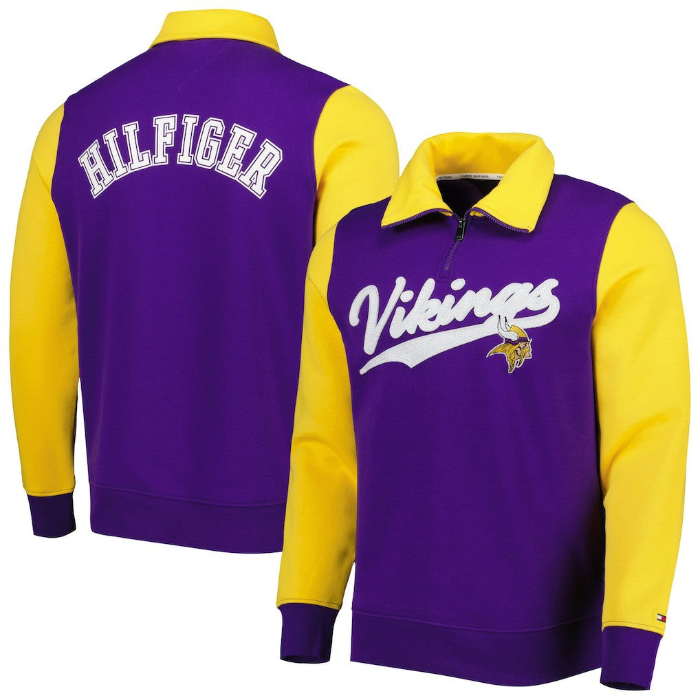 Minnesota Vikings  Tommy Hilfiger Aiden Quarter-Zip Sweatshirt
