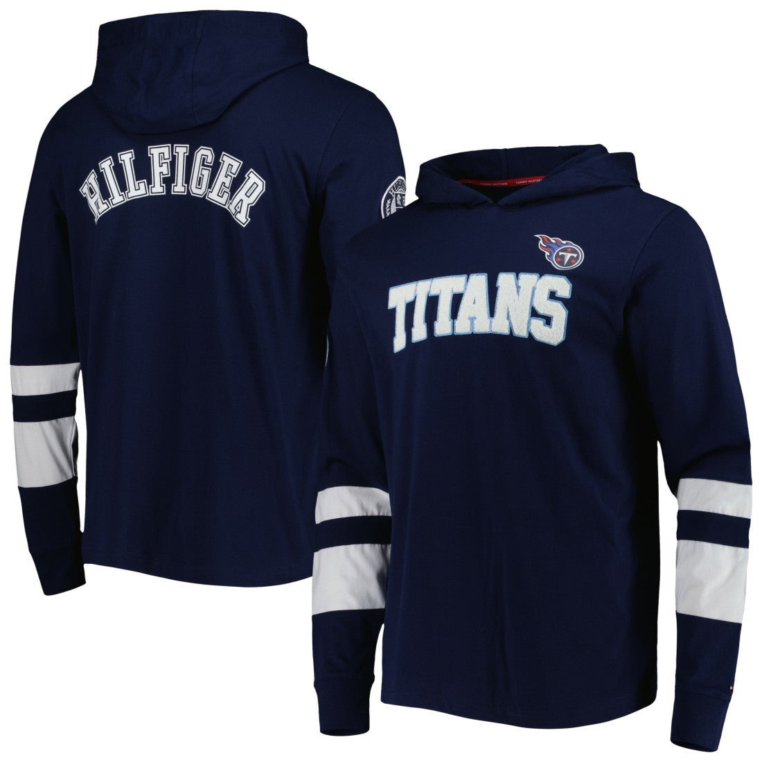 Tennessee Titans  Tommy Hilfiger Alex Long Sleeve Hoodie T-Shirt