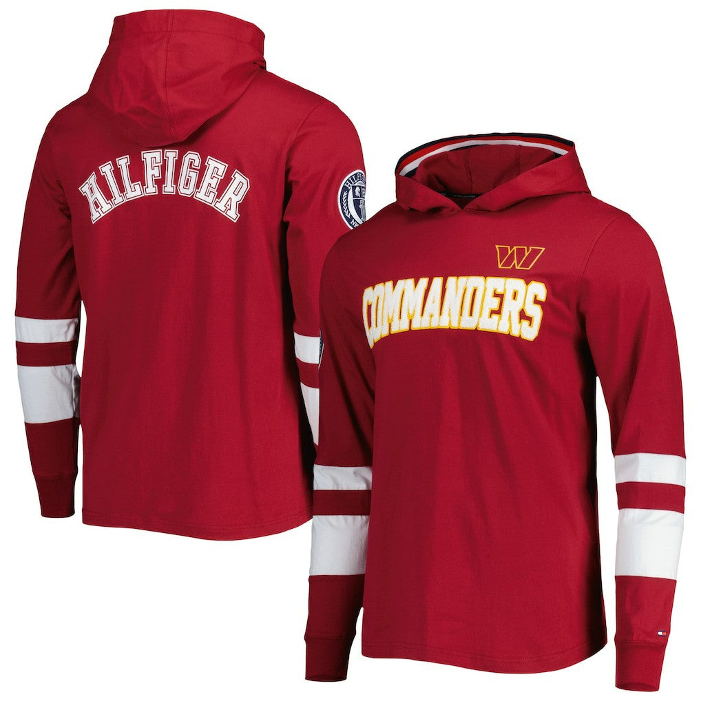 Washington Commanders  Tommy Hilfiger Alex Long Sleeve Hoodie T-Shirt