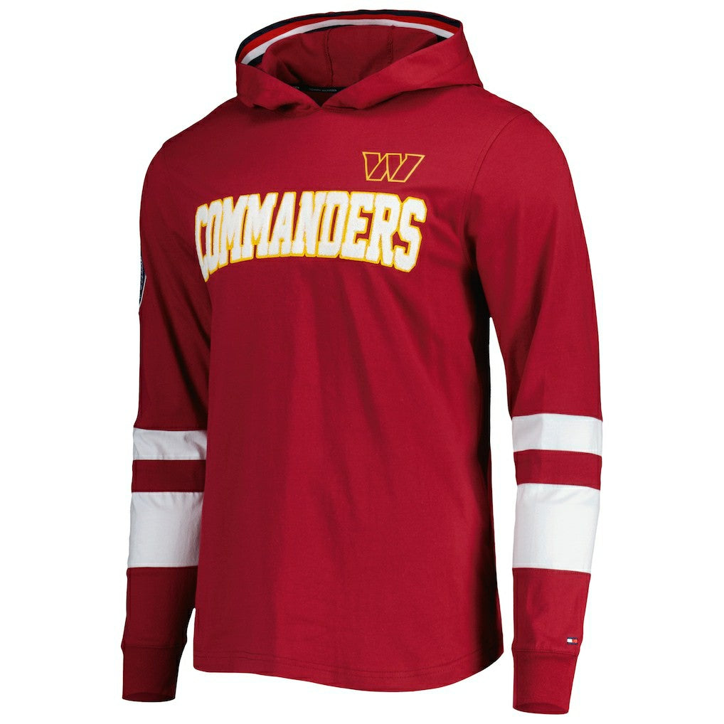 Washington Commanders  Tommy Hilfiger Alex Long Sleeve Hoodie T-Shirt