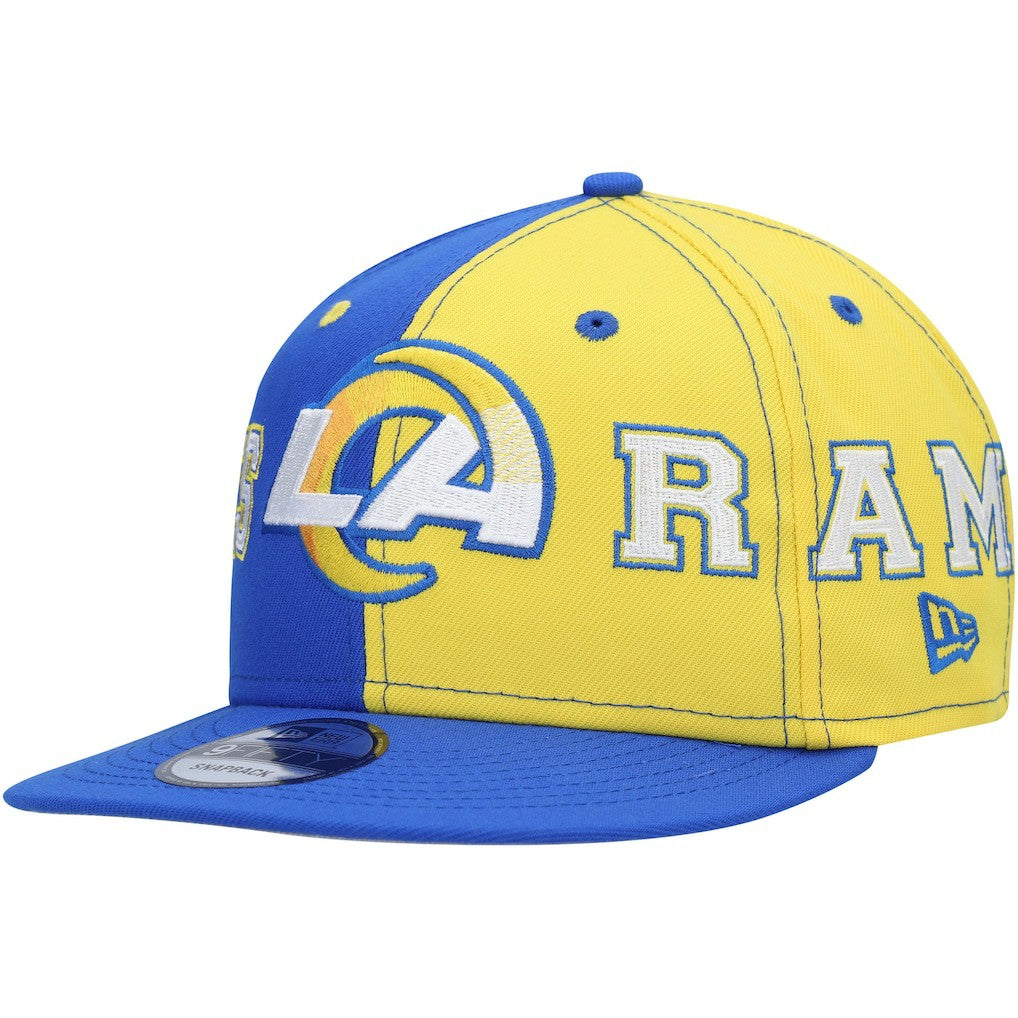 Los Angeles Rams New Era Team Split 9FIFTY Snapback Hat